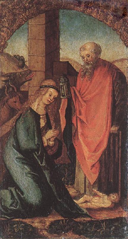 SCHAUFELEIN, Hans Leonhard The Birth of Christ  sft Germany oil painting art